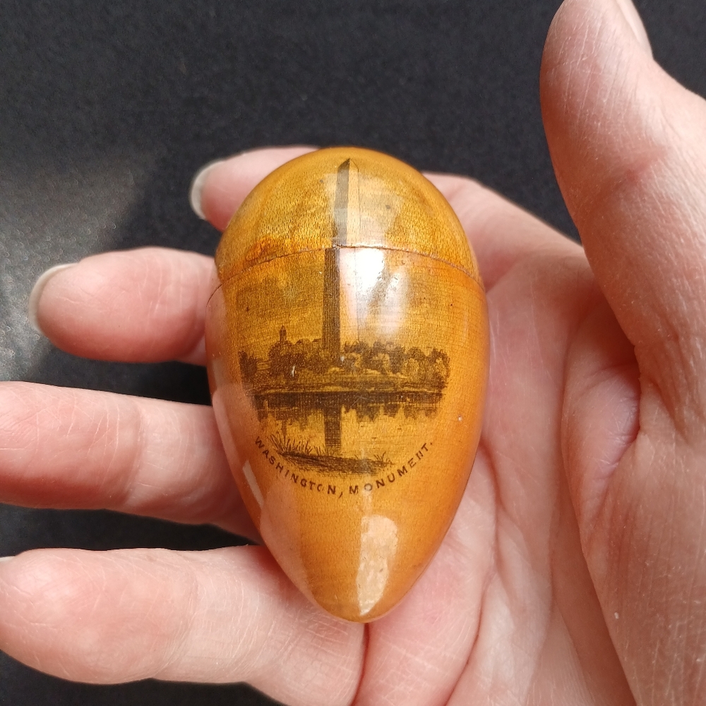 Wood Egg Shaped Sewing Notion